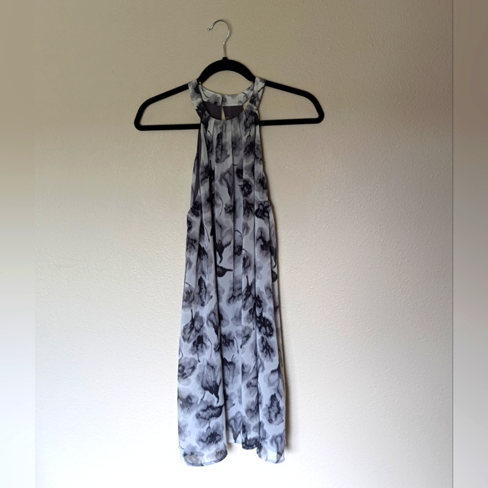 NWOT ASTR Black and White Halter Sheath Dress Size S